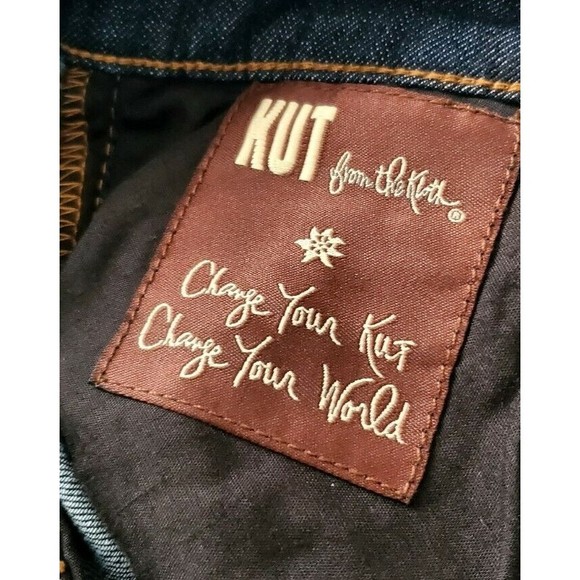 Kut from the Kloth Womens Bermuda Dark Wash Denim Shorts Sz 8 Mid Rise 30X14 - Picture 6 of 6